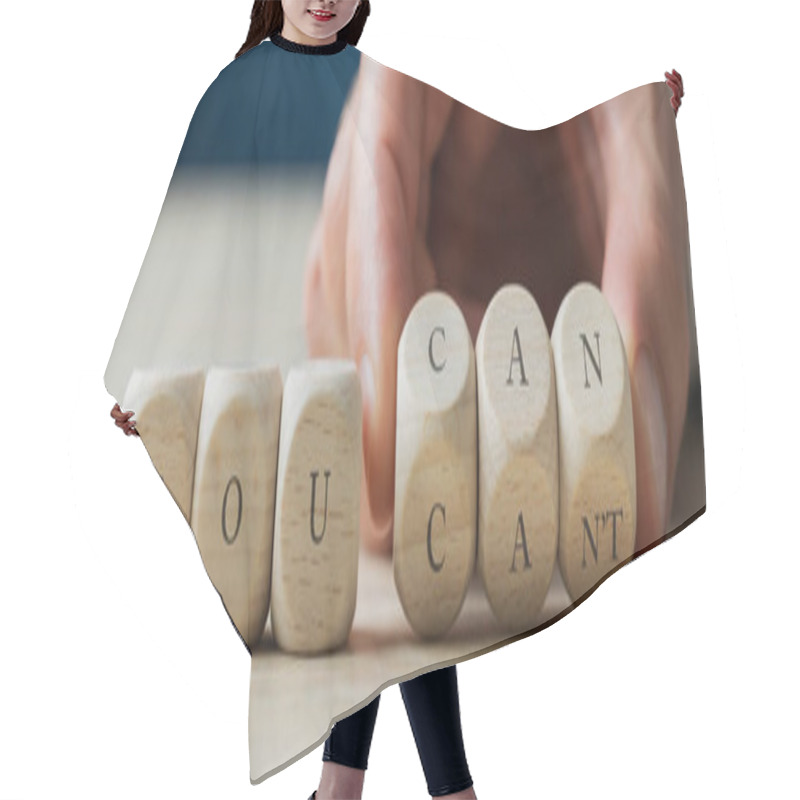 Personality  Conceptual Image Of Inspiration And Motivation Hair Cutting Cape