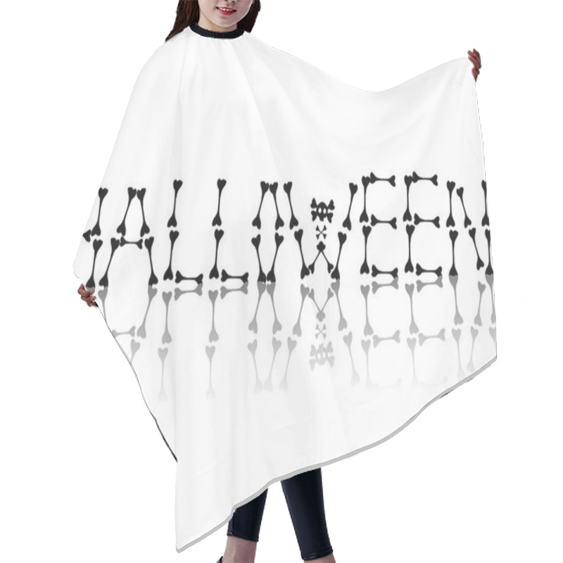 Personality  Original Halloween Text Hair Cutting Cape