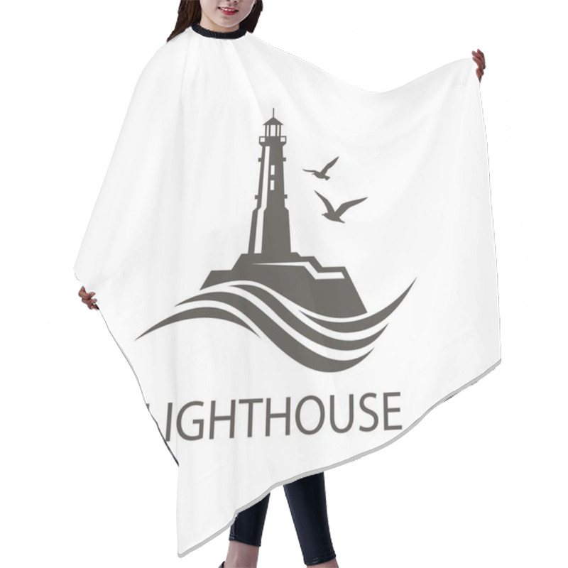 Personality  Image Of Lighthouse Hair Cutting Cape