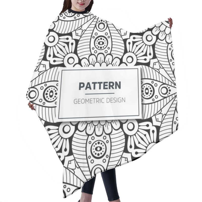 Personality  Seamless Ethnic And Tribal Pattern Hair Cutting Cape