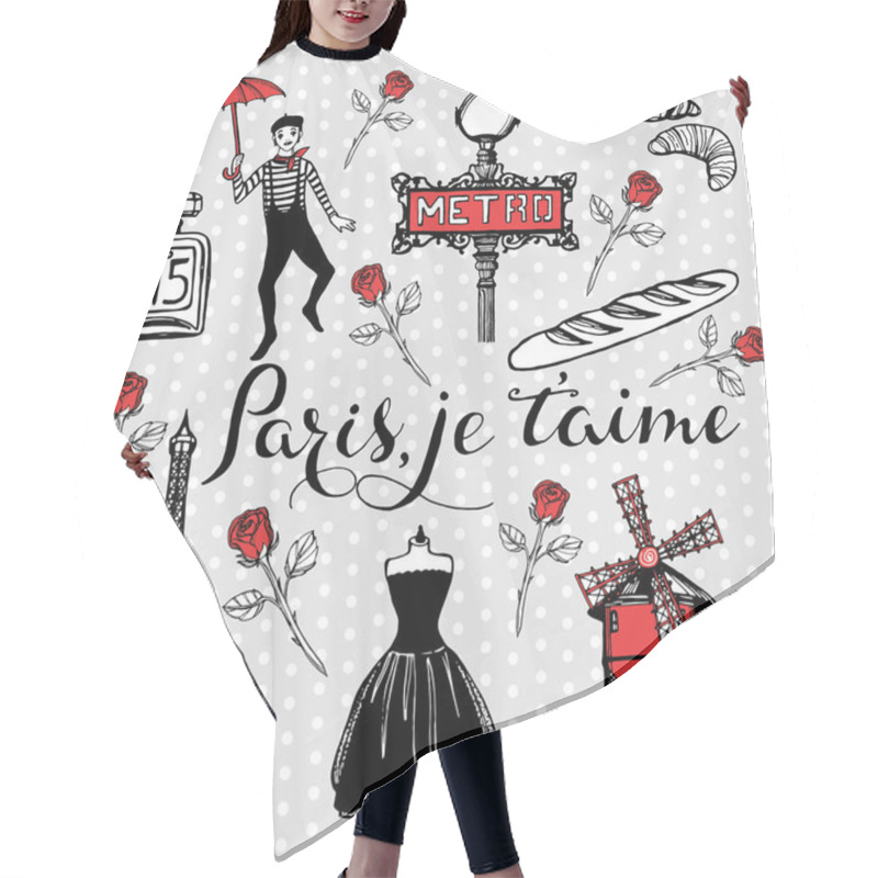 Personality  Romantic Paris Set Hair Cutting Cape