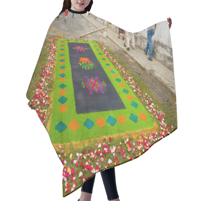 Personality  Easter Carpets In Antigua Guatemala Hair Cutting Cape