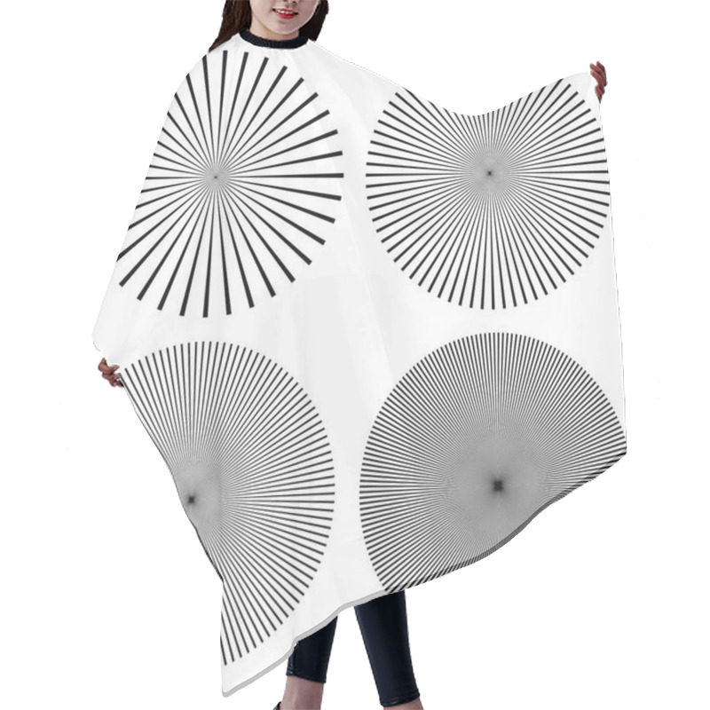 Personality  Abstract Circular Elements Hair Cutting Cape