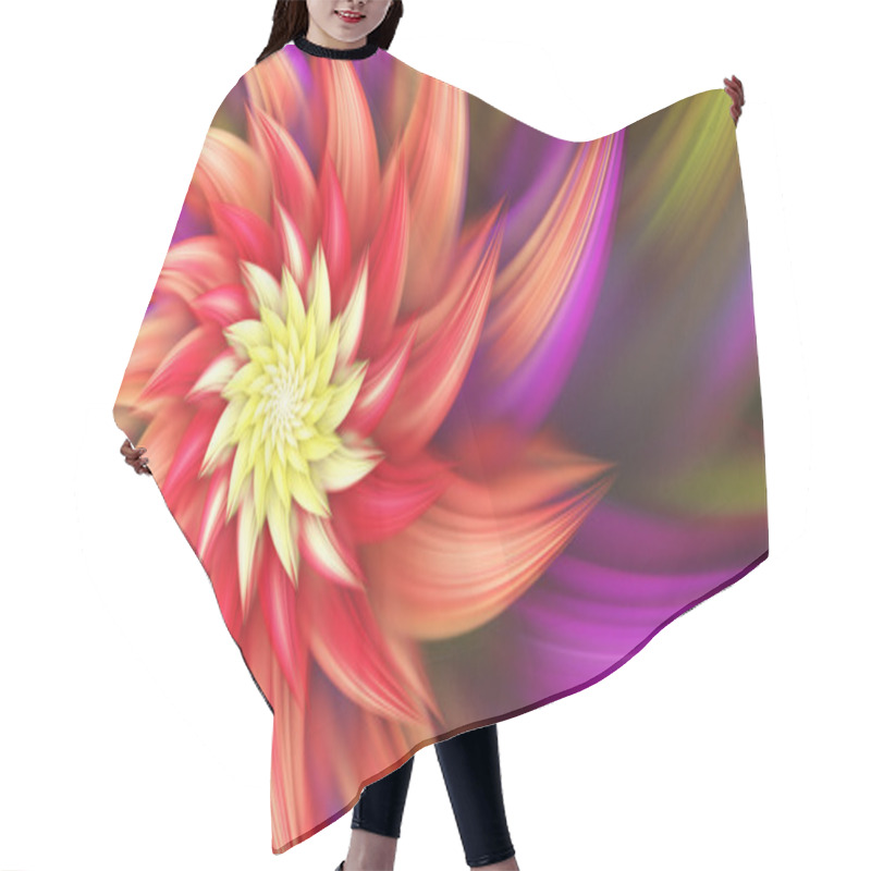 Personality  Beautiful Exotic Flower. Hair Cutting Cape