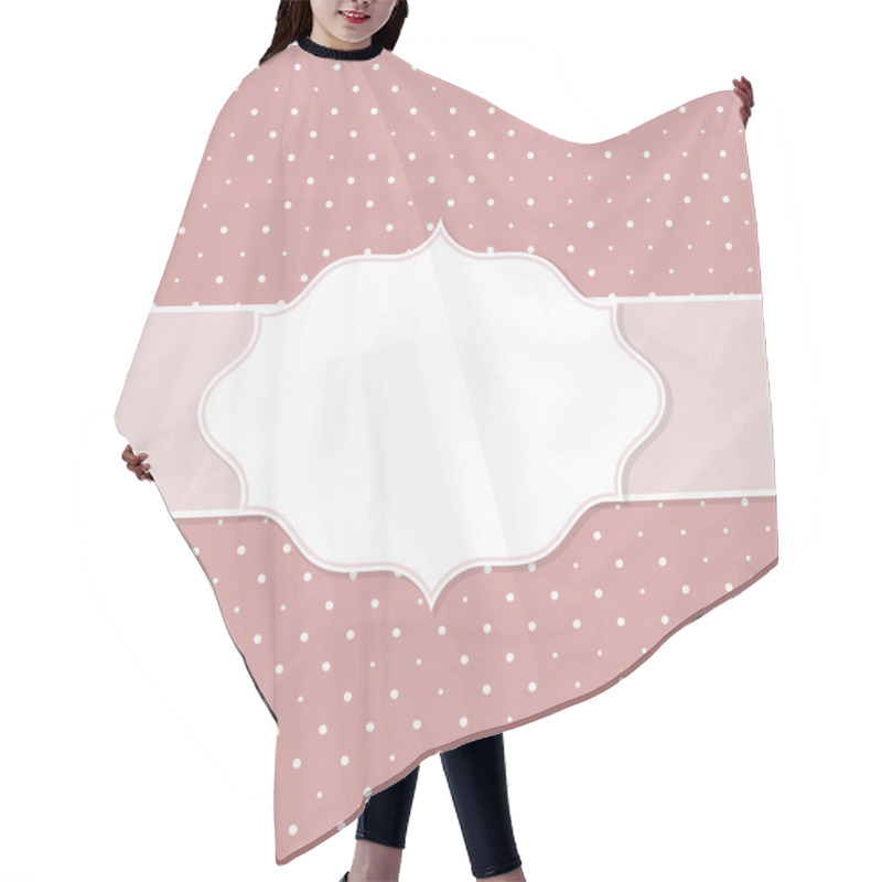 Personality  Frame On The Background Of Crumpled Paper Hair Cutting Cape