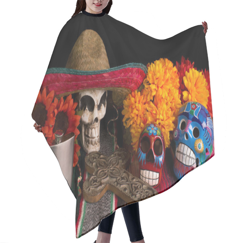 Personality  Dia De Los Muertos - Day Of The Dead Alter Hair Cutting Cape