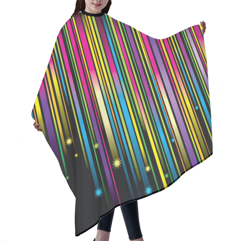 Personality  Magic Falling Stars Background Hair Cutting Cape