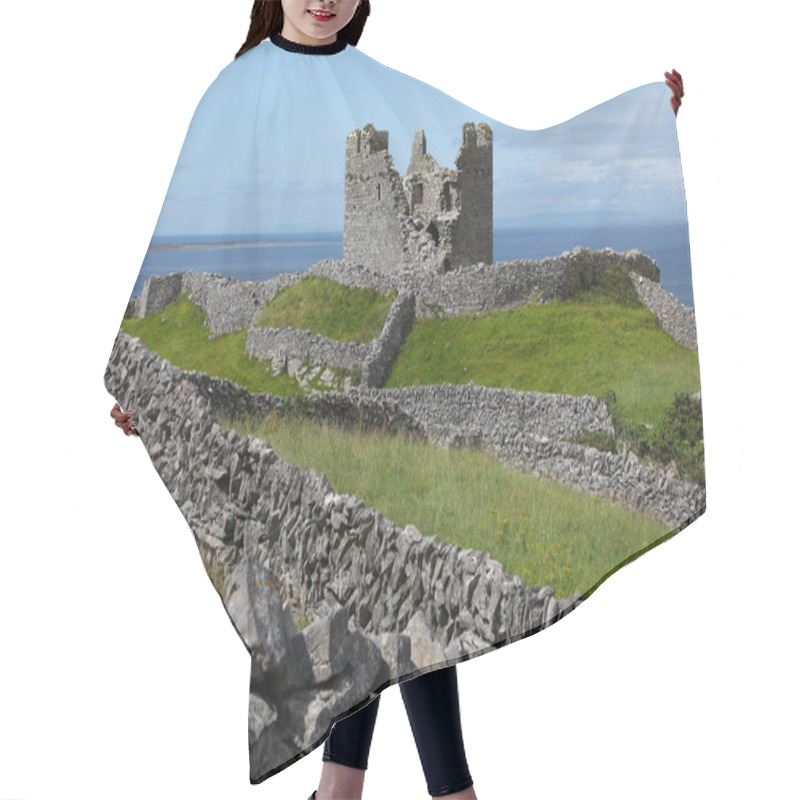 Personality  Tower And Castle Ruins On Inisheer Island Hair Cutting Cape