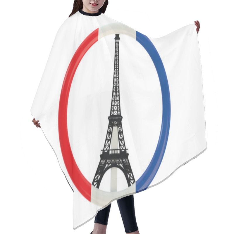 Personality  Paris Terror Attacks Symbol Hair Cutting Cape