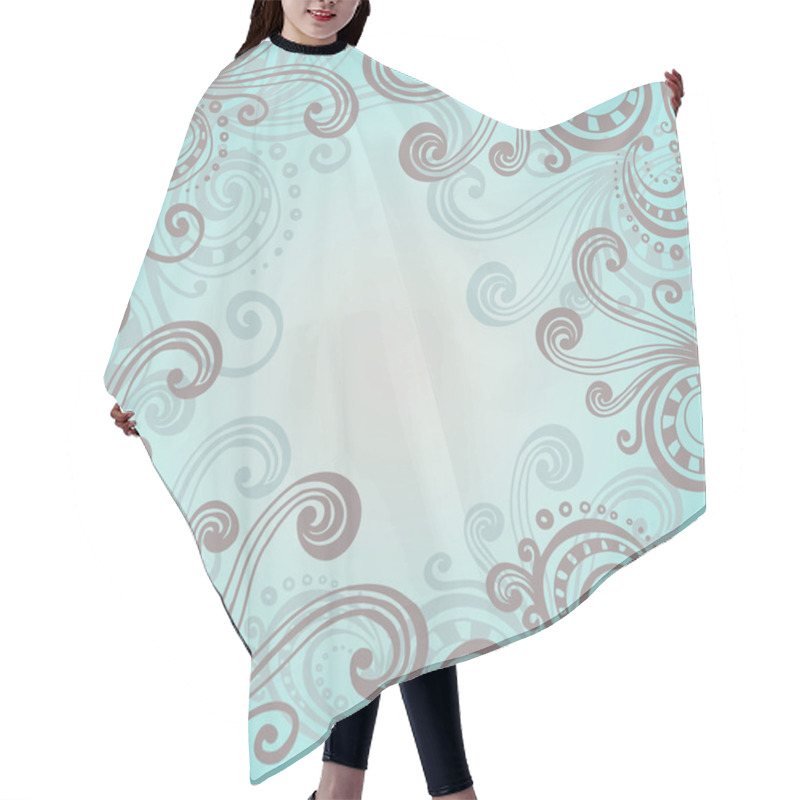 Personality  Fantasy Flourish Frame Hair Cutting Cape