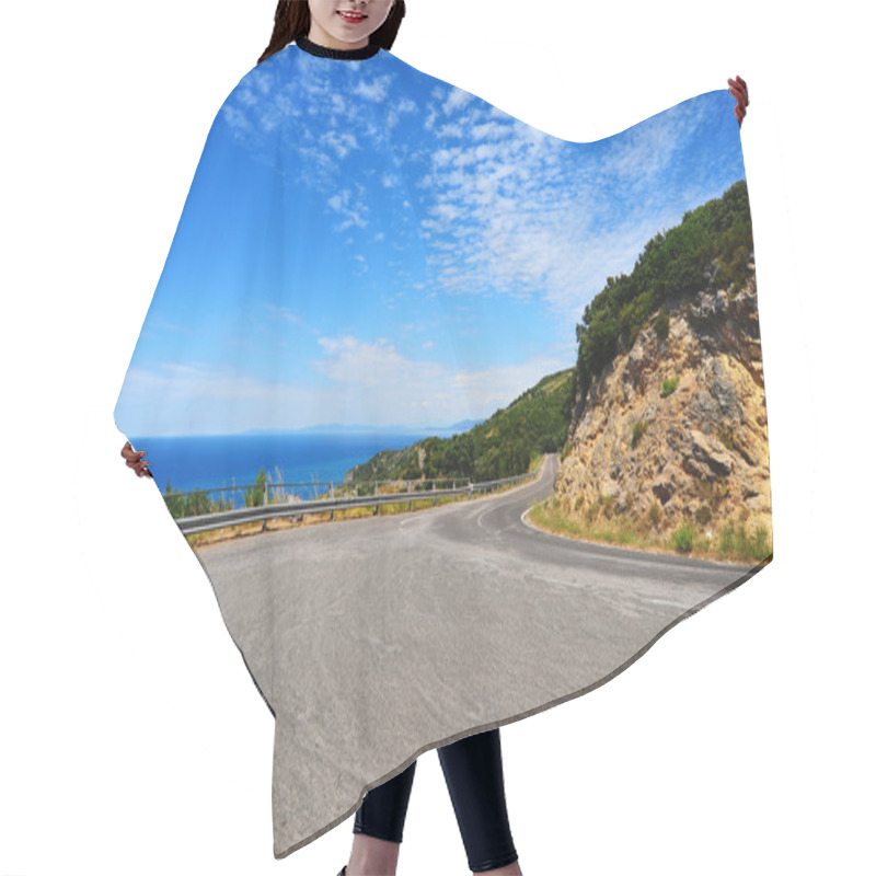 Personality  Winding Road In The Mountains Along The Coast Hair Cutting Cape