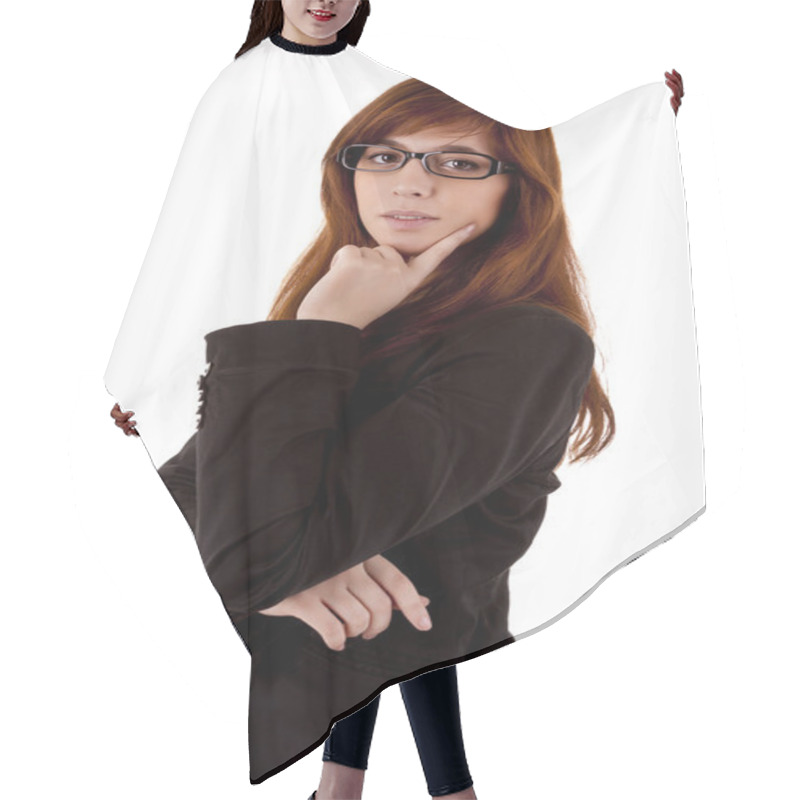 Personality  Bussines Woman Hair Cutting Cape