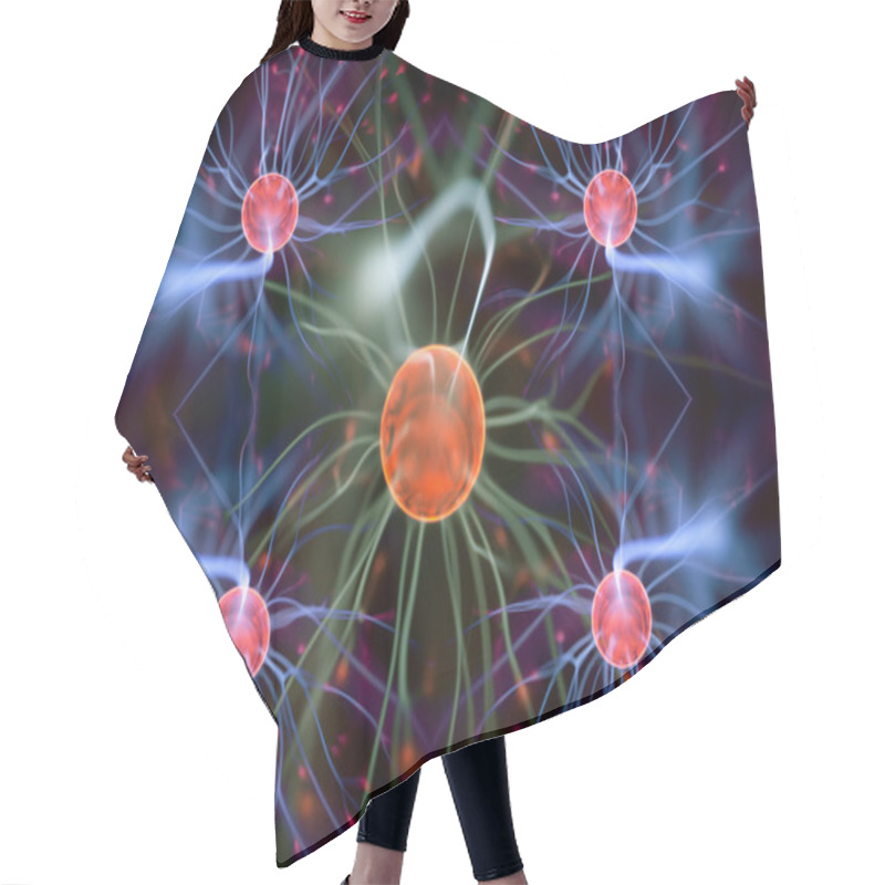 Personality  Plasma Ball Hair Cutting Cape