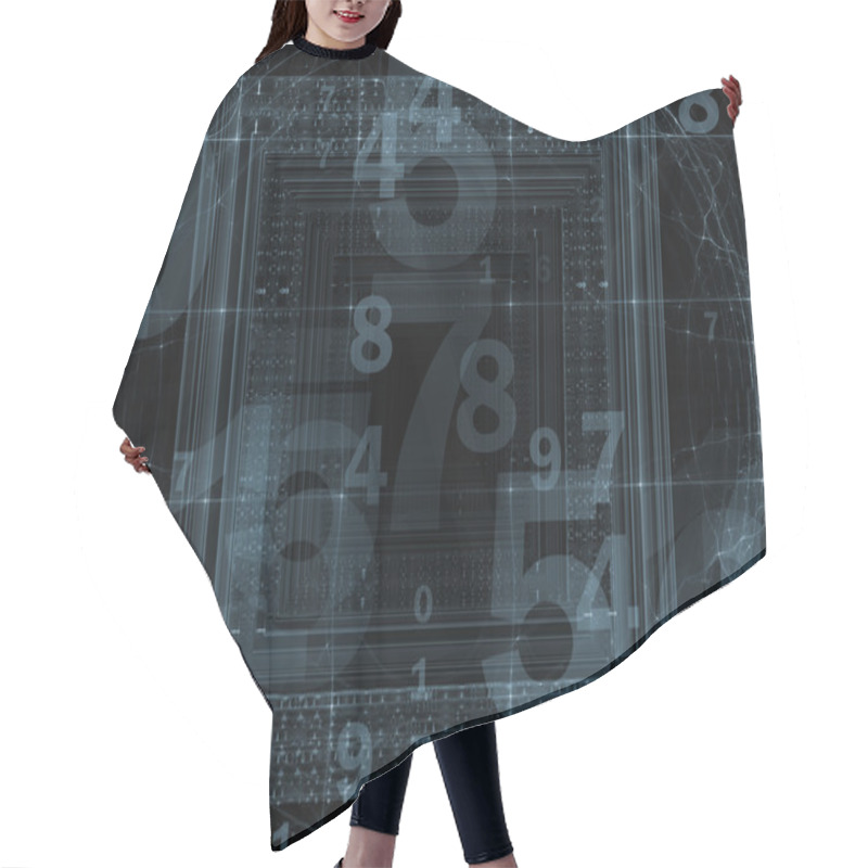 Personality  Number Abstraction Hair Cutting Cape