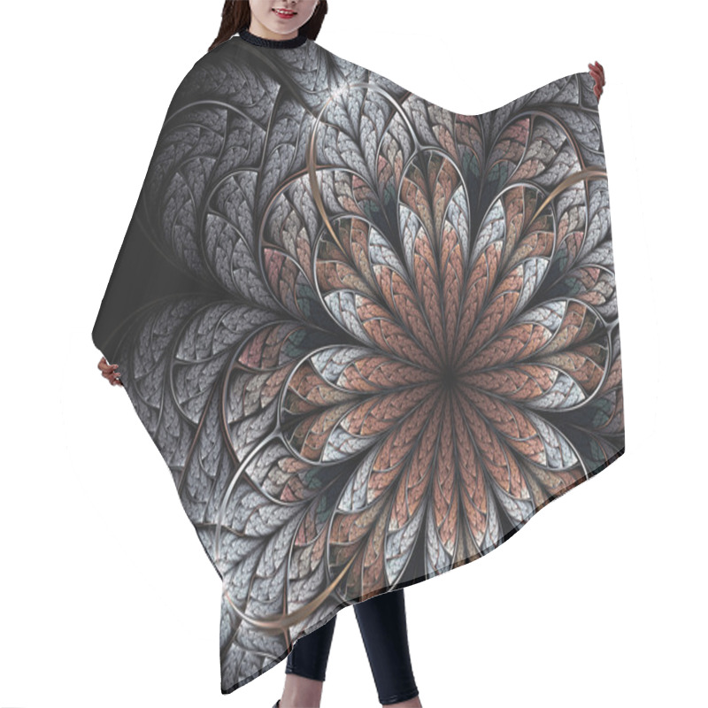 Personality  Abstract Fractal Flower Hair Cutting Cape