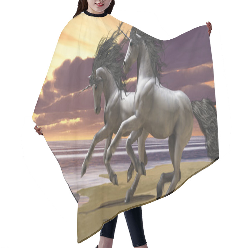 Personality  Playing Unicorns Part 1 Hair Cutting Cape