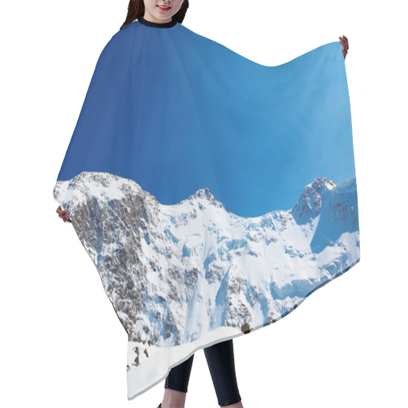 Personality  Snow Capped Mountains. Hair Cutting Cape