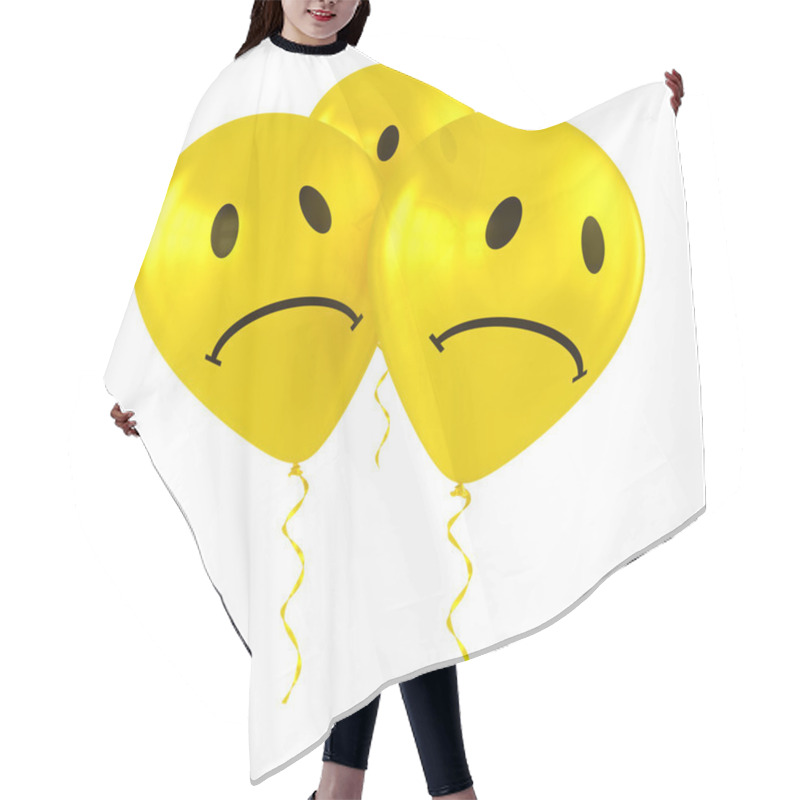 Personality  Balloons With Smiley Faces Hair Cutting Cape