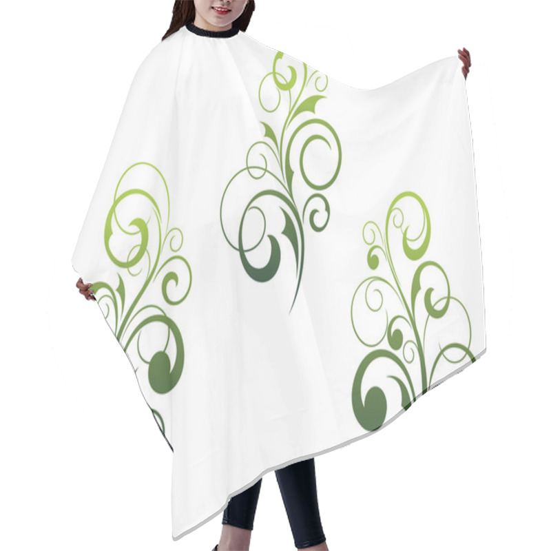 Personality  Floral Elements And Motifs Hair Cutting Cape