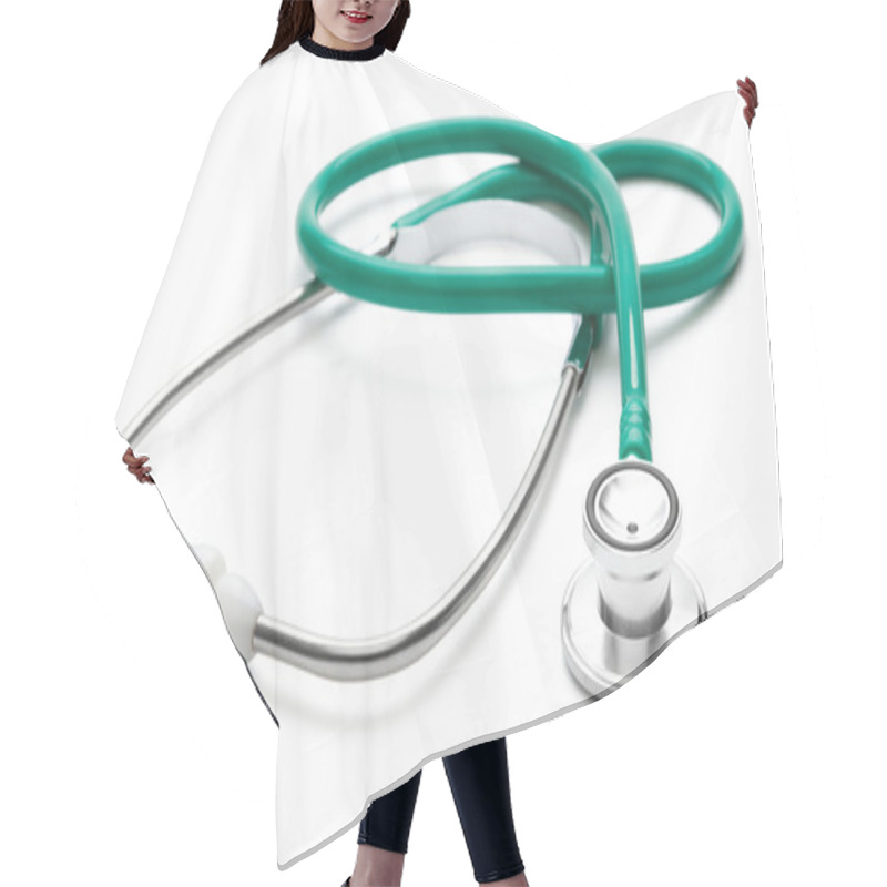 Personality  Green Stethoscope Hair Cutting Cape