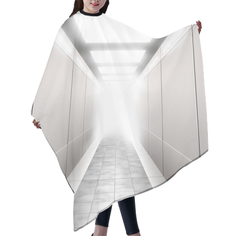 Personality  3D Illustration Of A Corridor Hair Cutting Cape