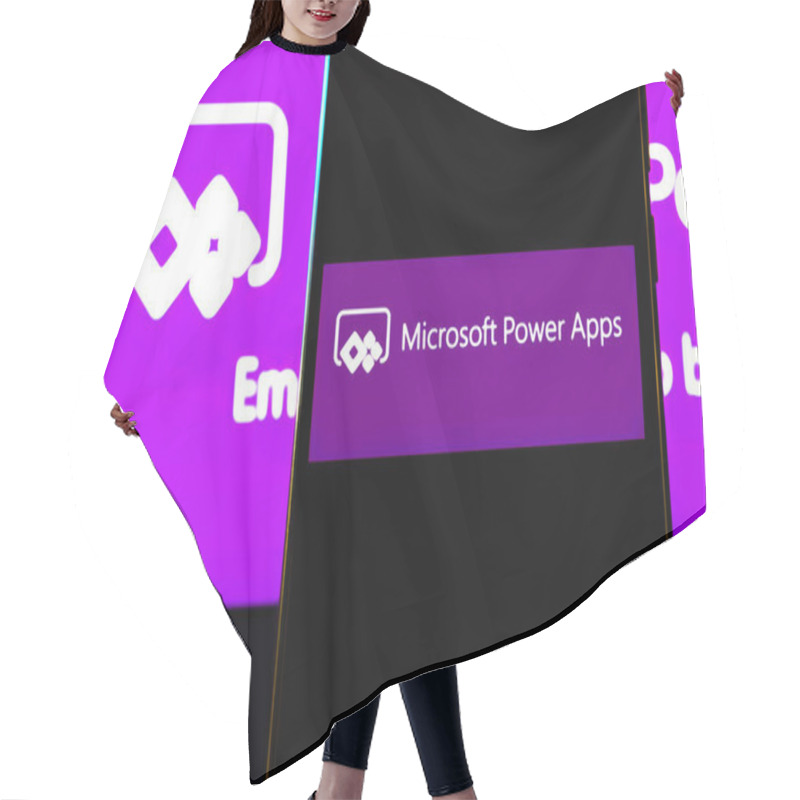 Personality  Editorial Photo On Microsoft Power Apps  Theme.  Illustrative Photo For News About The Microsoft Power Apps - A Low-code Development Platform For Building Custom Applications Hair Cutting Cape