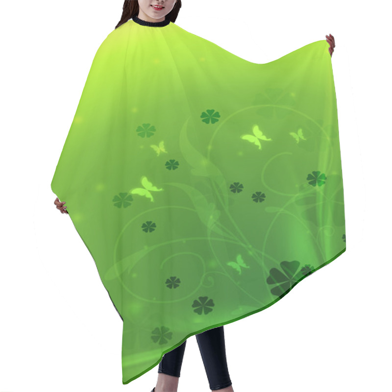 Personality  Spring Background Hair Cutting Cape