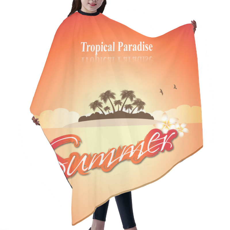 Personality  Tropical Island Hair Cutting Cape