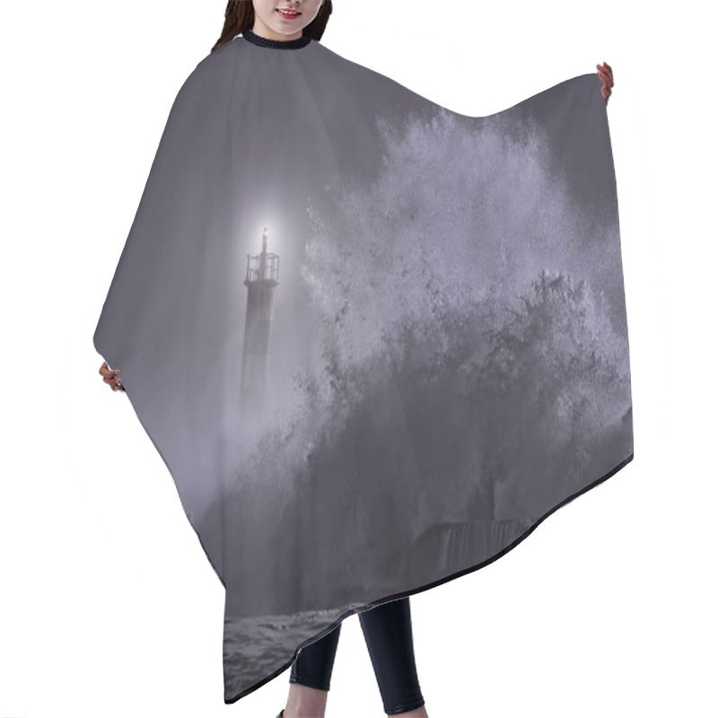 Personality  River Mouth Beacon At Night Hair Cutting Cape