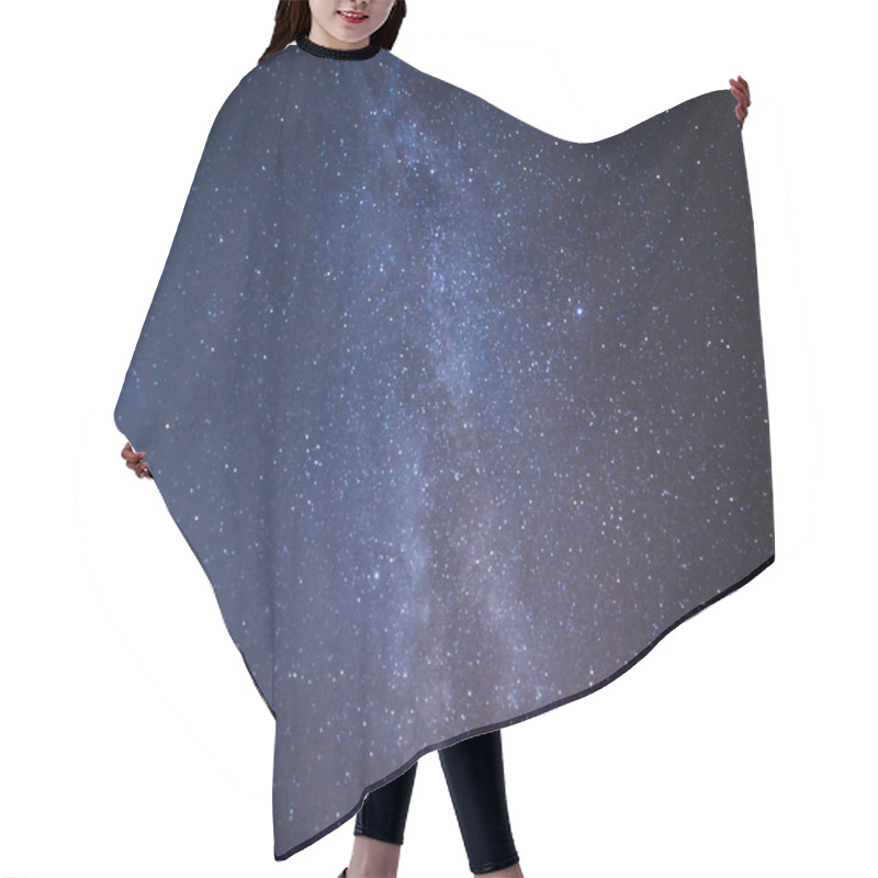 Personality  Milky Way Galaxy With Stars And Space Dust In The Universe, Long Exposure Photograph,with Grain Hair Cutting Cape