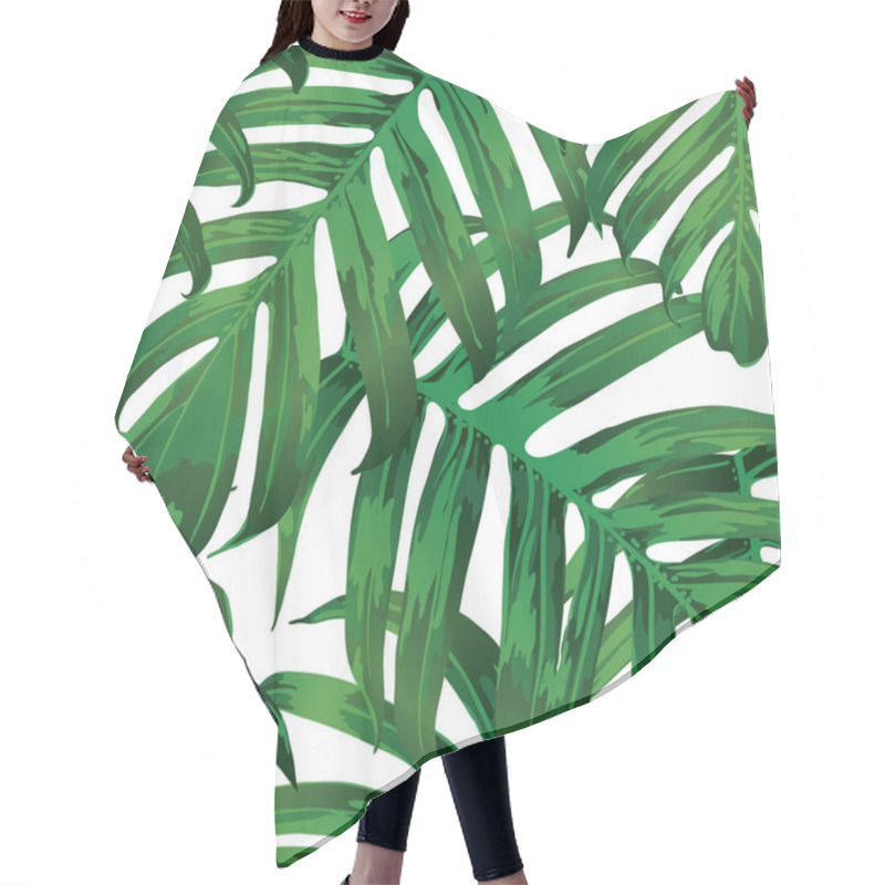 Personality  Tropical Summer Background. Hair Cutting Cape