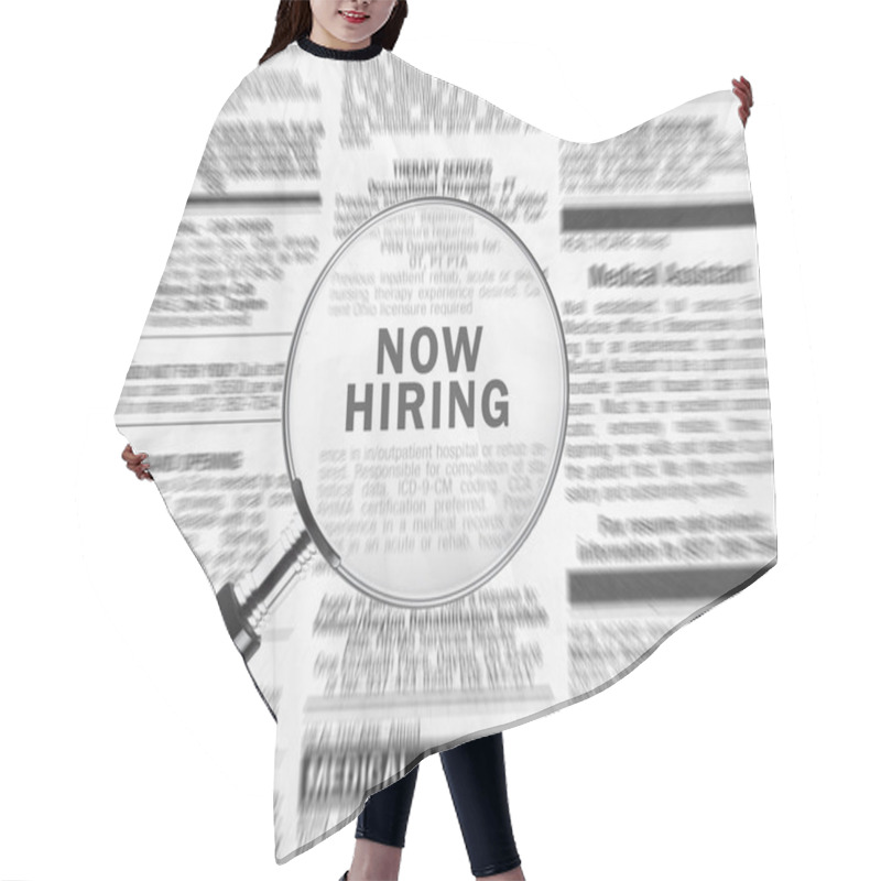 Personality  Now Hiring Hair Cutting Cape