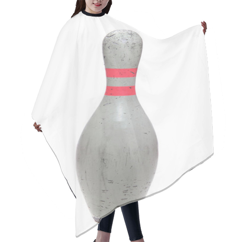 Personality  Old Used Bowling Pin Hair Cutting Cape