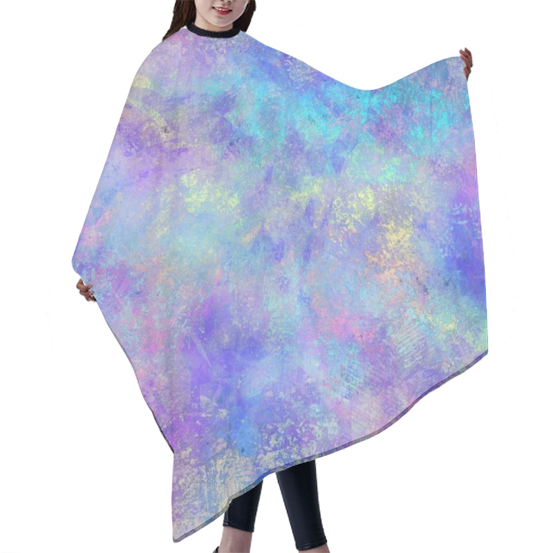 Personality  Seamless Iridescent Rainbow Light Pattern For Print Hair Cutting Cape