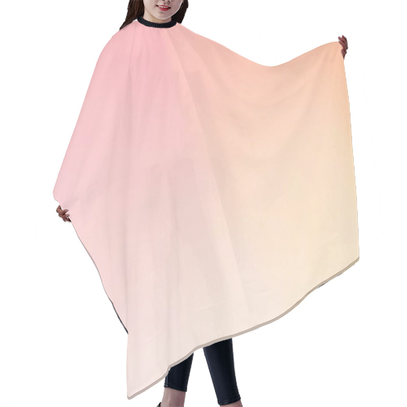 Personality  Soft Pink And Peach Gradient Minimalist Background Hair Cutting Cape