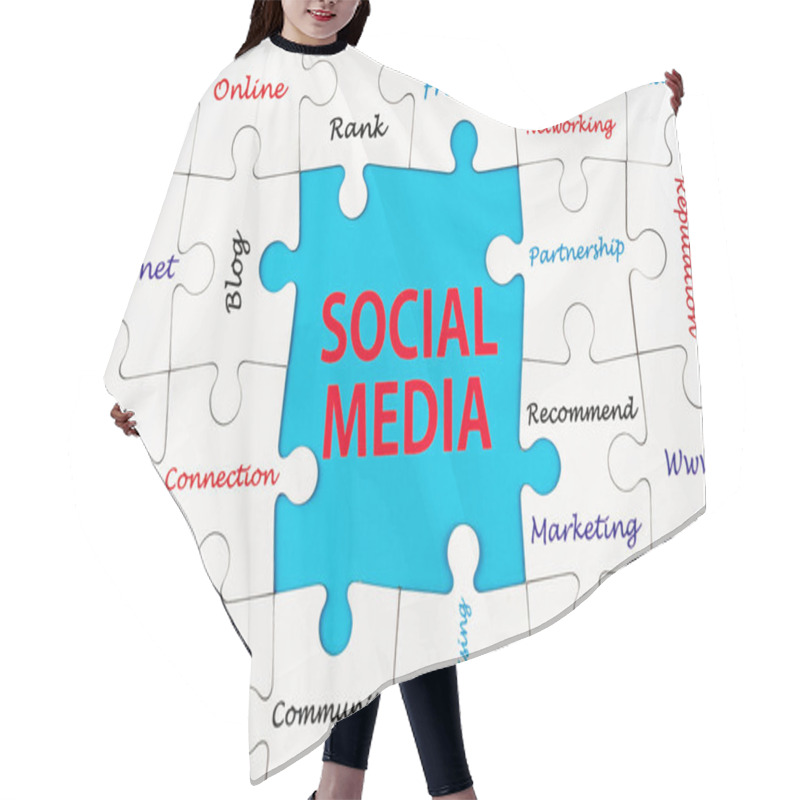 Personality  Social Media Hair Cutting Cape