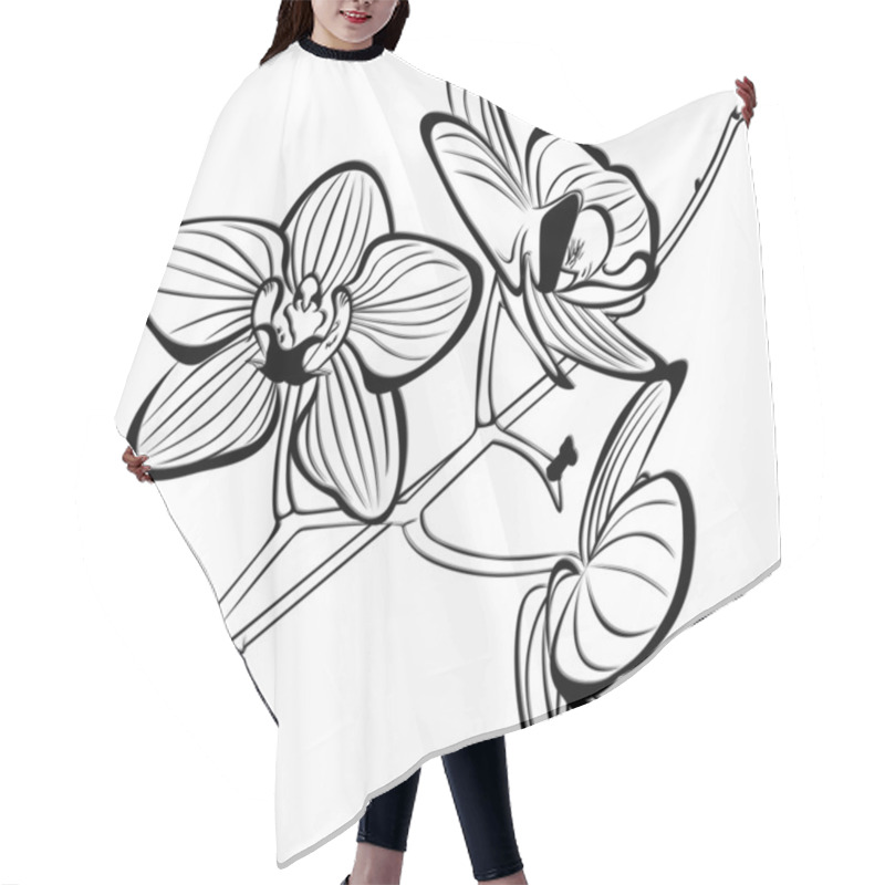 Personality  Orchids Hair Cutting Cape