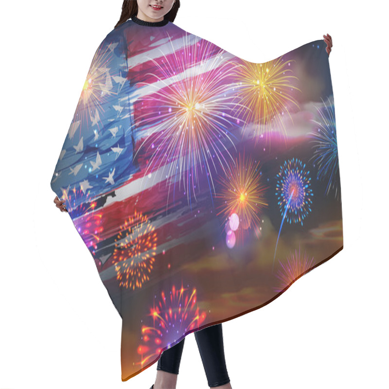 Personality  Fourth Of July Celebration Hair Cutting Cape