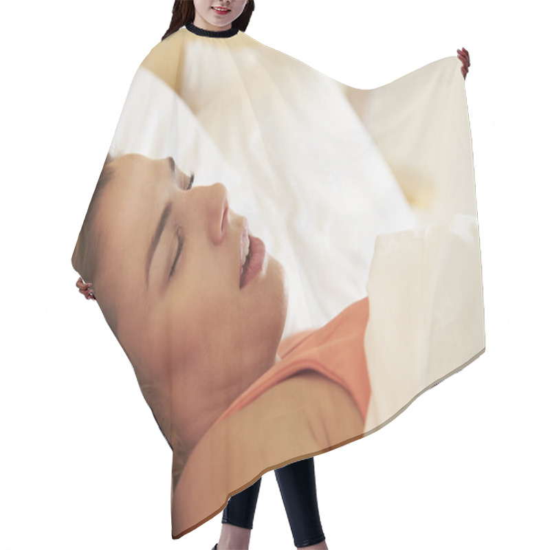 Personality  Woman Asleep In Bed Hair Cutting Cape