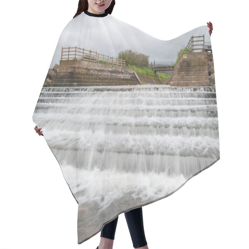 Personality  Long Exposure Of The Waterfall On Dunster Beach  Hair Cutting Cape