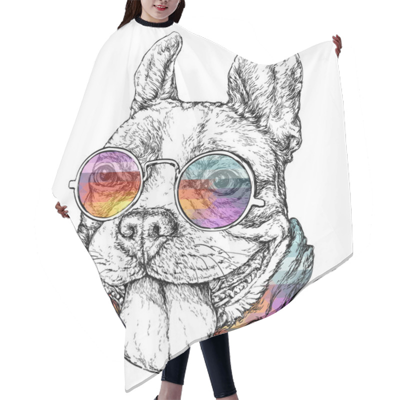 Personality  Funny French Bulldog Hair Cutting Cape