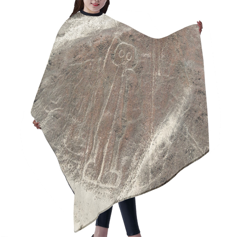 Personality  Nazca Lines Astronaut Hair Cutting Cape