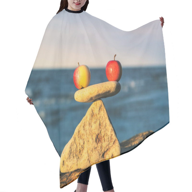 Personality  Apples In Balance Hair Cutting Cape