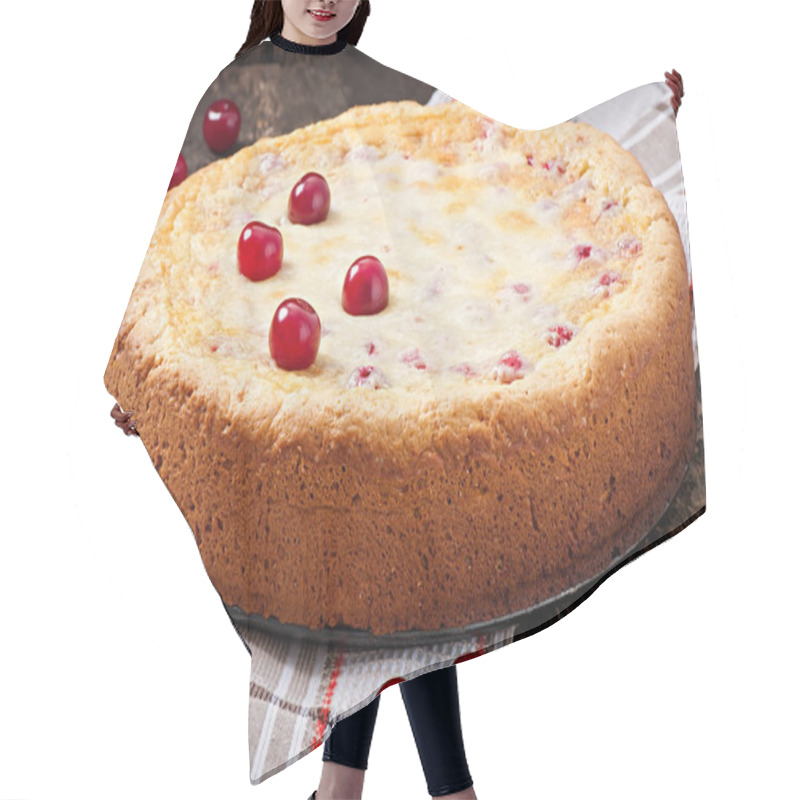 Personality  Homemade Pie With Cherries Hair Cutting Cape