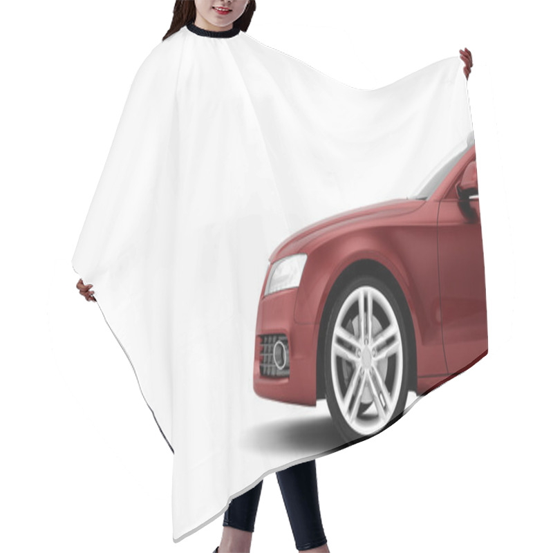 Personality  CG Render Of Generic  Car Hair Cutting Cape