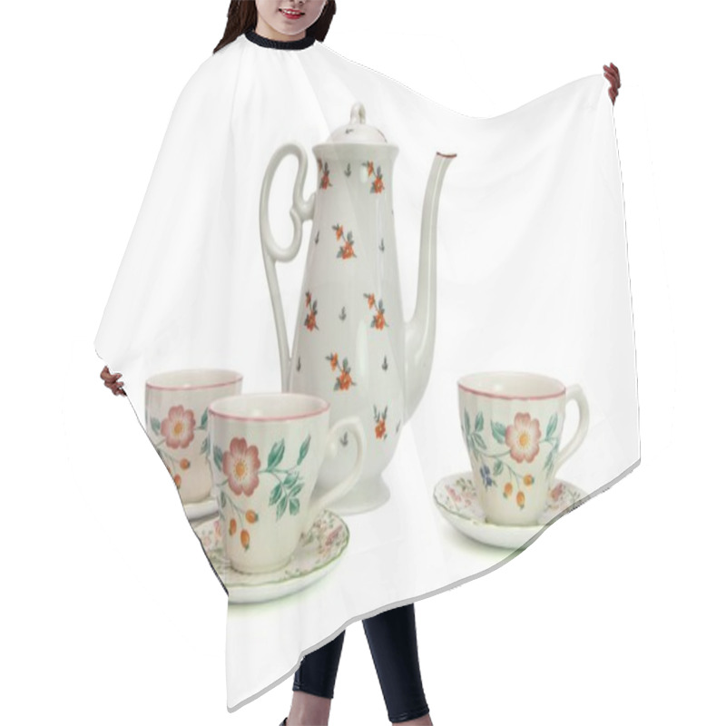 Personality  White Tea Service Hair Cutting Cape