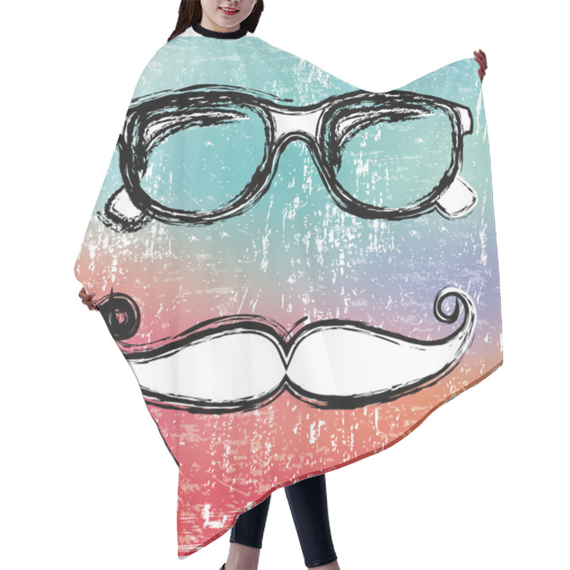 Personality  Hipster Design Hair Cutting Cape