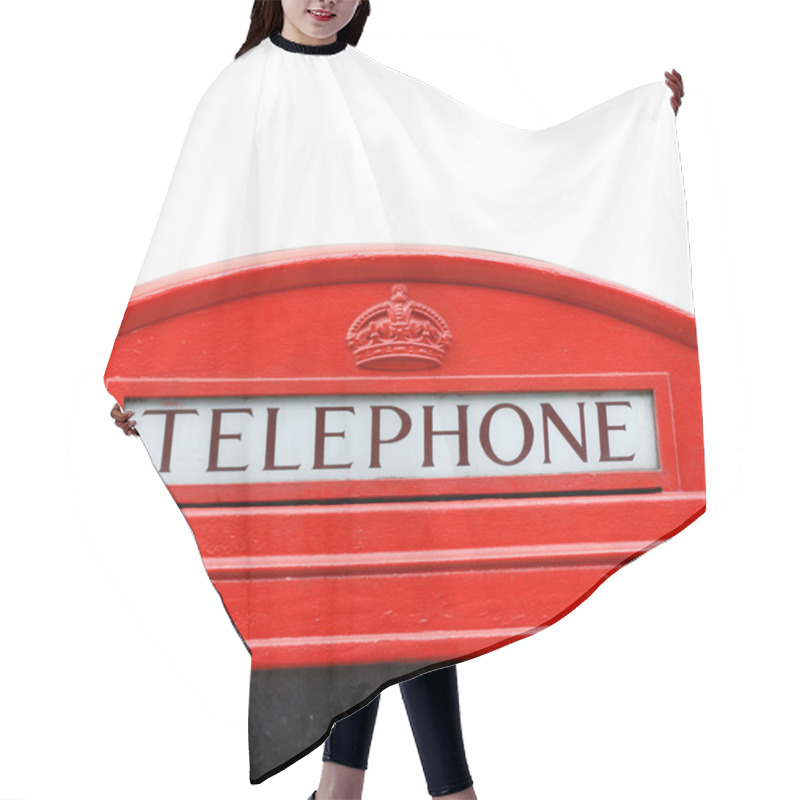 Personality  British Telephone Box Hair Cutting Cape