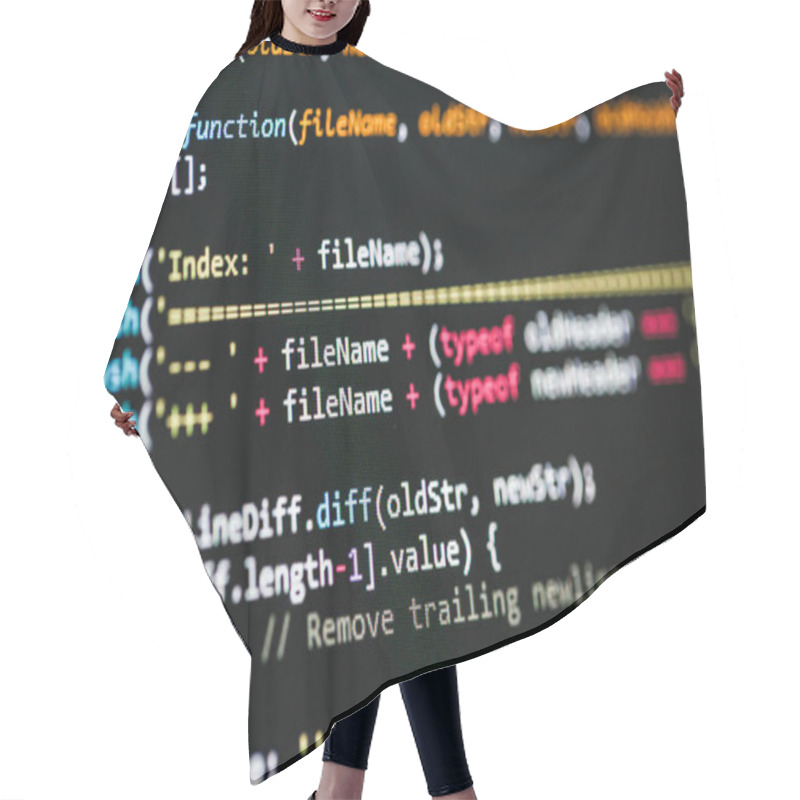 Personality  Software Developer Programming Code Hair Cutting Cape