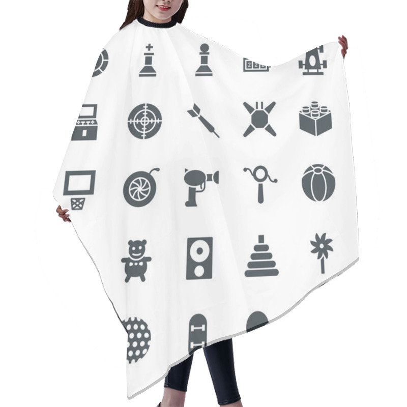 Personality  Gaming Cool Vector Icons 3 Hair Cutting Cape